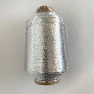 Fine Metallic Yarn Thread Sparkle Shiny Knitting 1.3 lb Cone Japan Silver